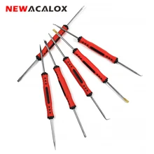 

NEWACALOX 6pcs/set Solder Assist Hand Tool Precision Components Soldering Grinding Cleaning Welding Assembly Kit Repair Tool