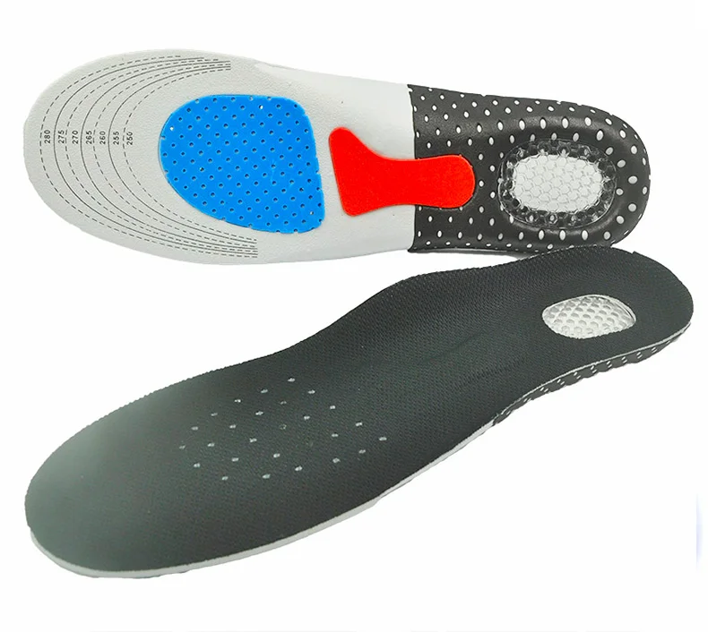 Спортивные беговые силиконовые стельки для ног для мужчин и женщин для обуви подошва ортопедическая прокладка Массажная амортизация Арка