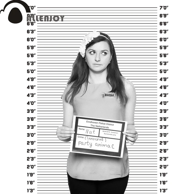 Allenjoy photography backdrops Mugshots Mug shot Bachelorette birthday