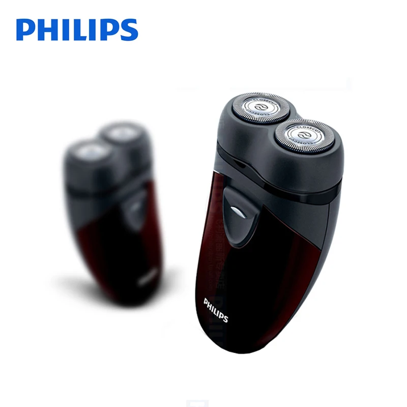 Оригинальная Электробритва Philips PQ206 с двумя плавающими головками AA батарея для отслеживания контура лица для мужской электробритвы