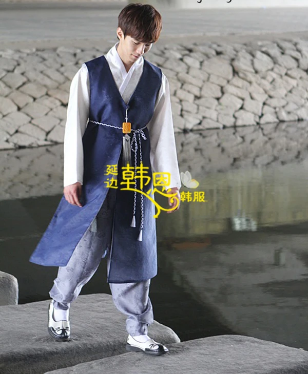 Платье ханбок индивидуальный заказ корейский Tradtional человек сцене Национальный Вечерние наряды