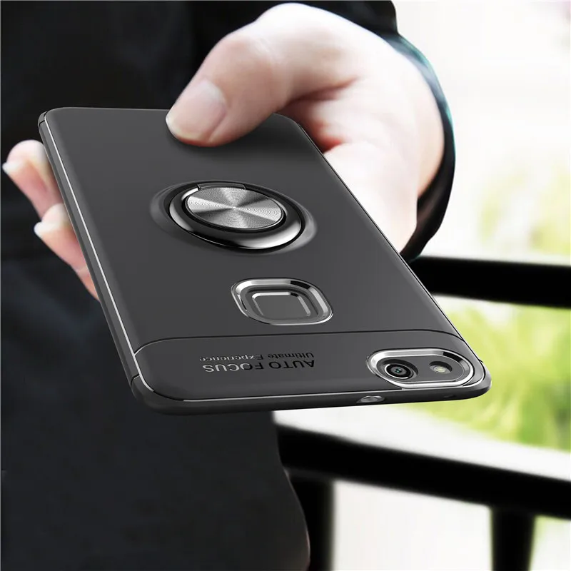 P10 case For Huawei lite Case cover TPU + Metal stent 360 Degree Full Body Protection Phone Cases Plus Capa | Мобильные телефоны и