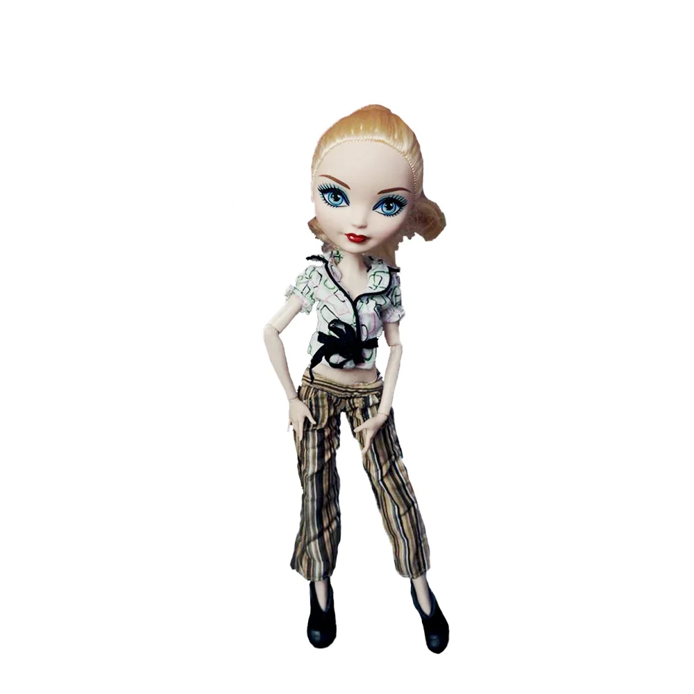 Rosana/Одежда для куклы Monster High, повседневная одежда, костюм, вечерние костюмы, юбка, кофта и штаны, штаны, наряд, аксессуары для кукол - Цвет: Bow set