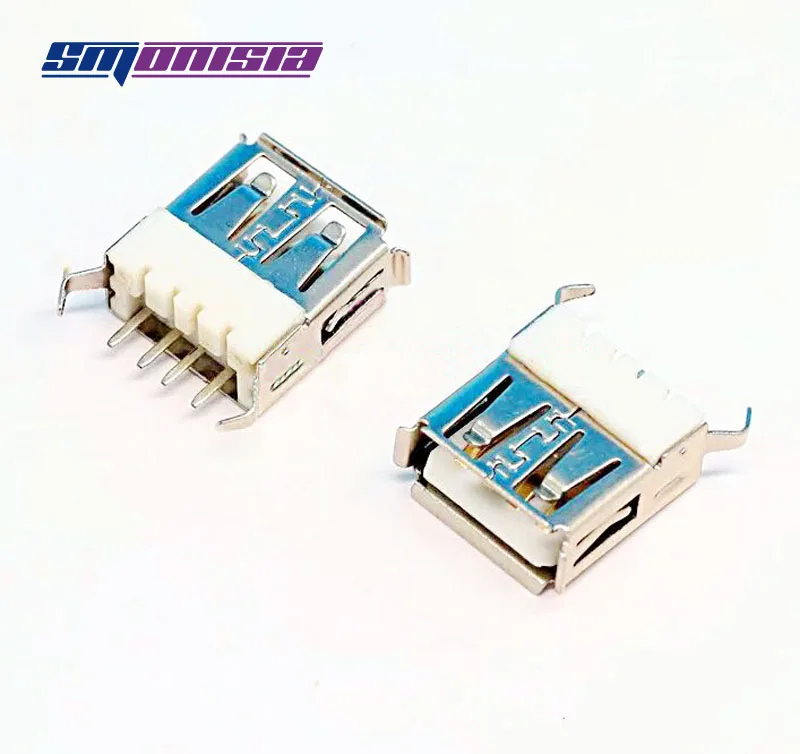 100pc13.7/13.5mm 180degrees USB Data cable Interface Vertical Crimping