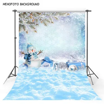 

5x7ft Vinyl photo background Christmas Snowman Photo Backgrounds for Baby Newborn Child Christmas photography Customize