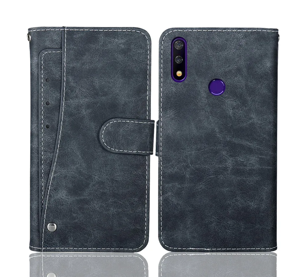

Luxury Wallet TP-Link Neffos X20 Case Vintage Flip Leather Cases With Front Card Slots 100% Special Protective Cover