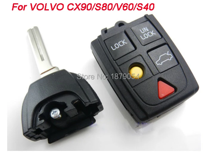 Volvo XC90 S80 Folding flip remote key shell 5 Buttons  (20).jpg