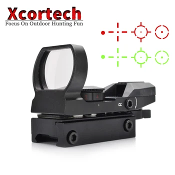 

Hunting Tactical Optics Holographic Red Dot Sight Reflex 4 Reticle Dot Scope Fit 20mm Rail Hunting Airsoft Accessories