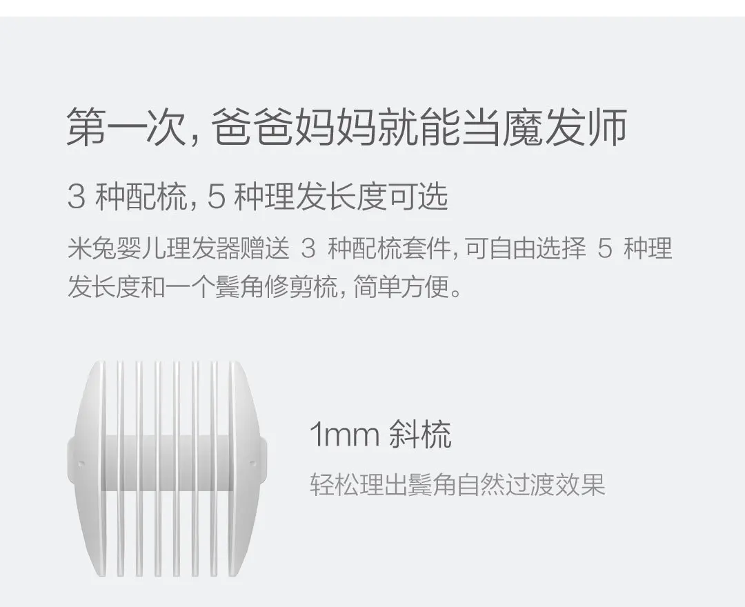Новые Xiaomi Mitu Детские машинки для стрижки волос белый керамика режущая головка можно мыть возраст до 12 лет детей