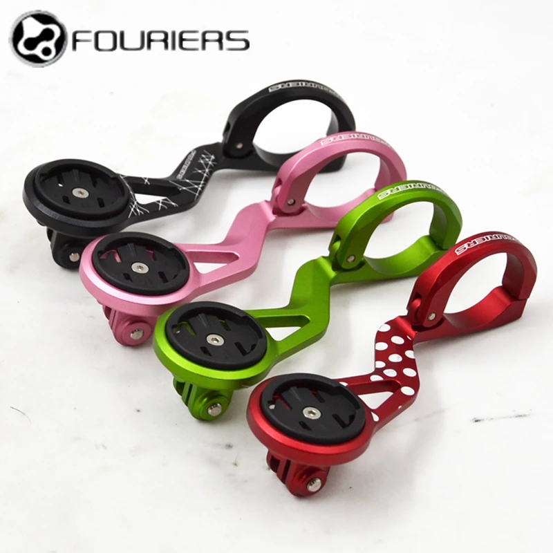 

Fouriers Handlebar Computer Mount GPS Bracket Adjustable For GARMIN Edge 1000 800 810 500 510 MIO Bryton 530 310 GoPro Hero