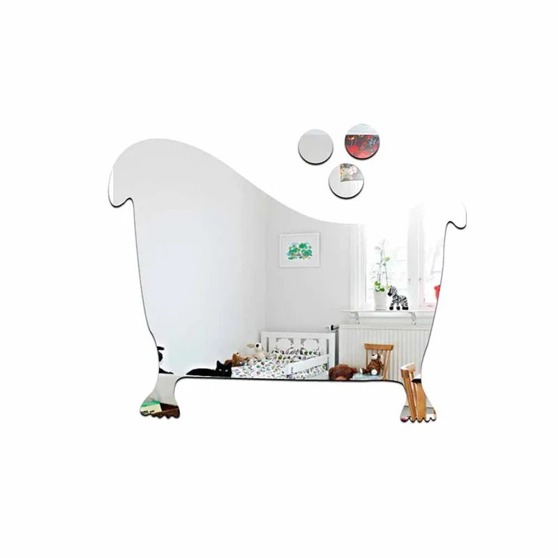 

3D Mirror Toilet WC Man Women Removable Decal Vinyl Art Wall Sticker Decor DIY