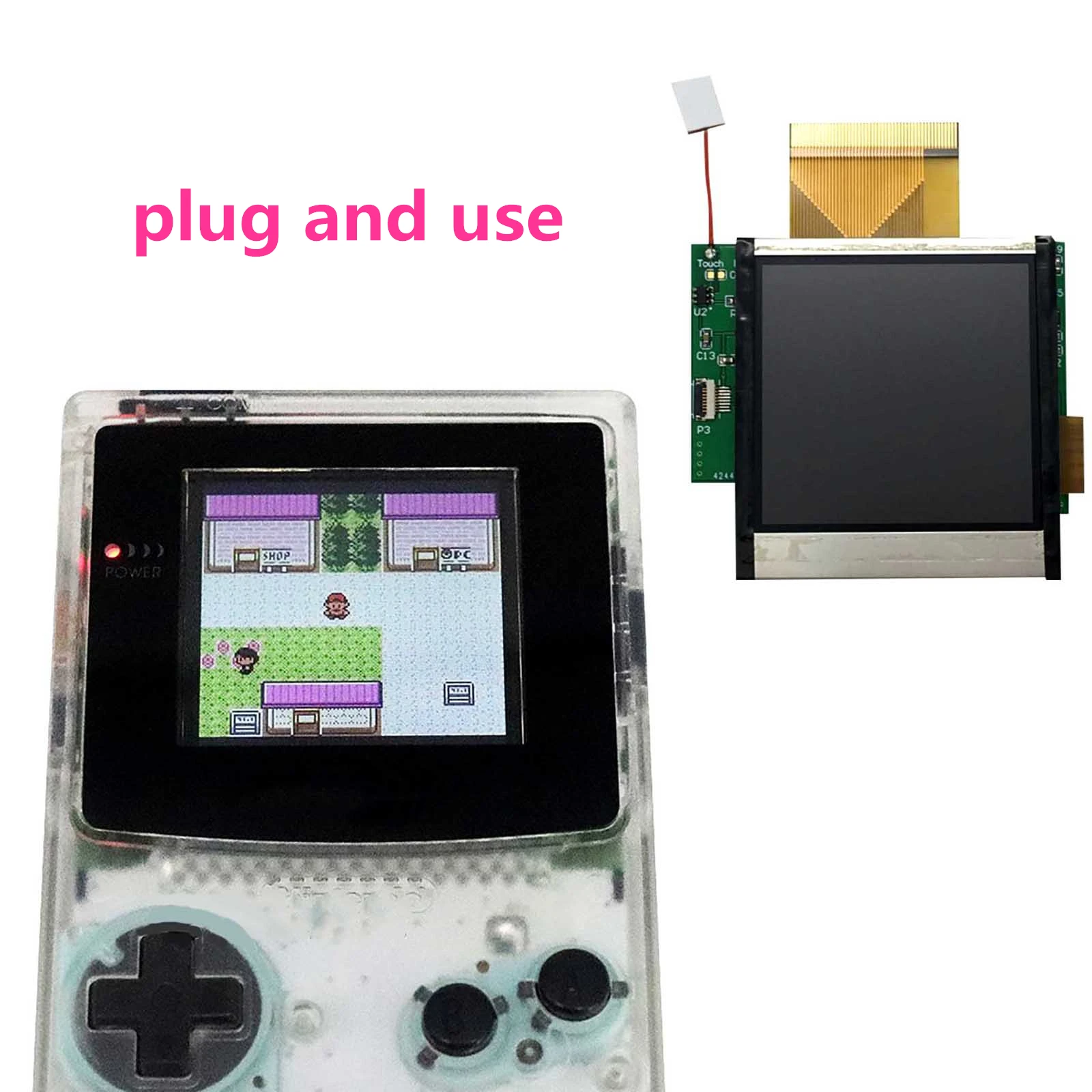 

For GBC High Light LCD Modification Kit For GBC Console Accessories