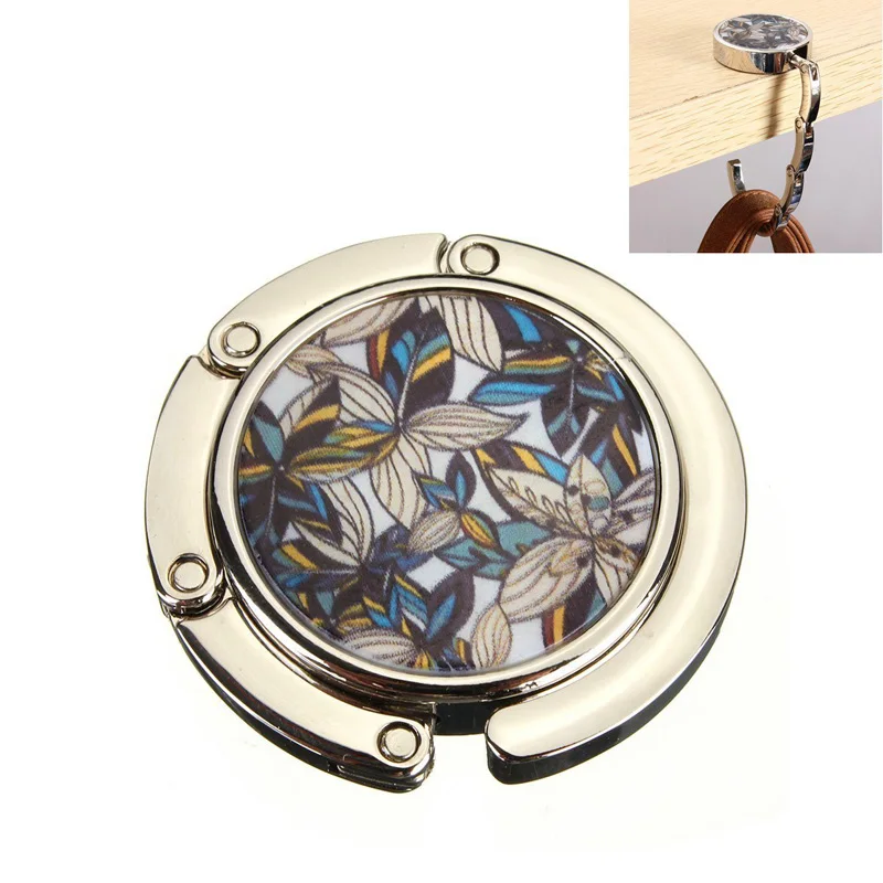 Us 2 46 21 Off Stainless Steel Foldable Bag Purse Hook Hanger Handbag Holder Shell Folding Table 4 5x4 5 Cm E2s In Hooks Rails