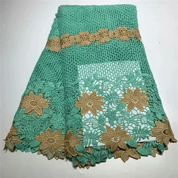 

African nigerian guipure swiss voile lace,high quality water soluble lace Fabric guipure lace for Wedding dresses 5y/lot df14-44