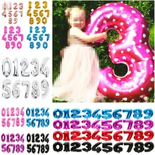 

40 Inch Gold Black Large Foil Number Balloons Helium Air Inflable Digital Balloon Wedding Birthday Party Decoration Kid Supplies