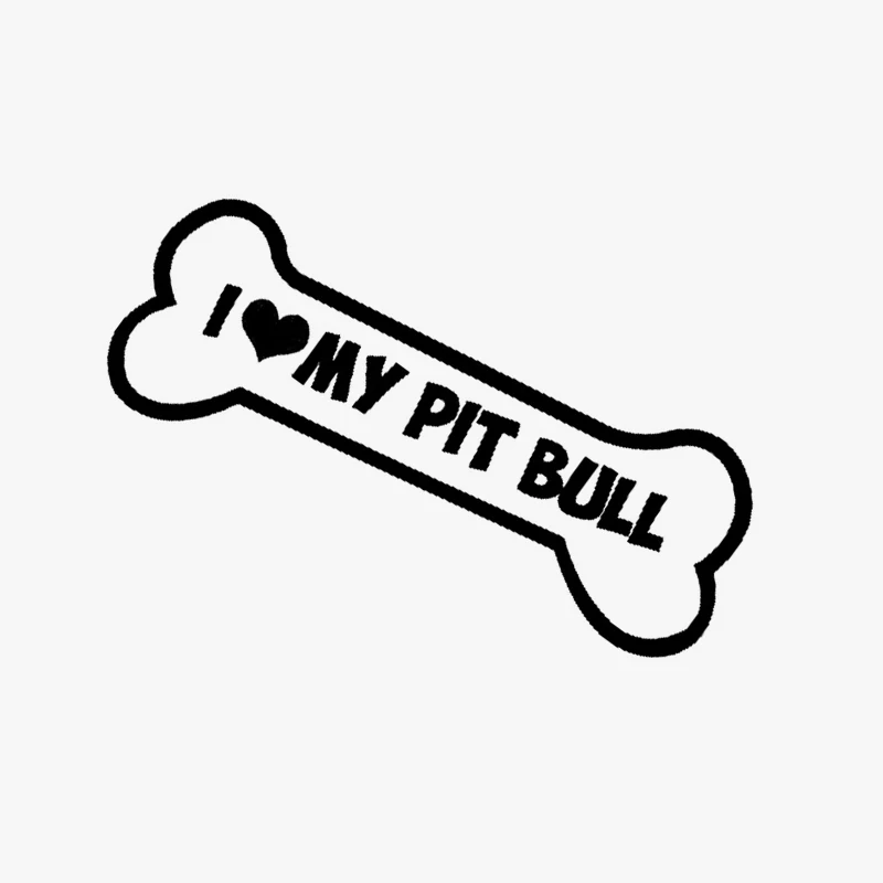15 9 см * 5 собачья кость I Love My Pit Bull виниловая наклейка на бампер стикер Pitbull