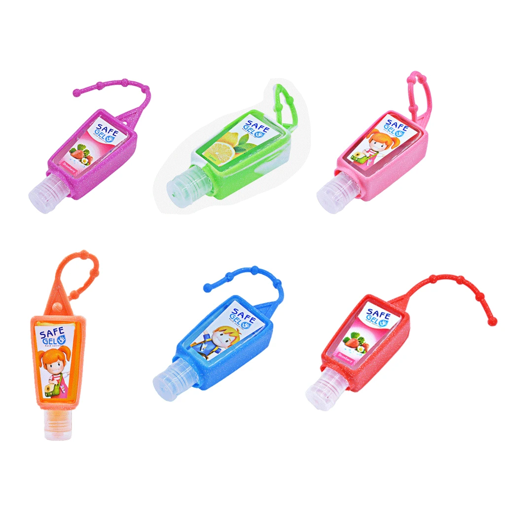 

1pc Reusable Mini Hand Sanitizer Fruit Scented Disposable No Clean Travel Portable Clean Moisturizing Safe Gel With Hanging Rope