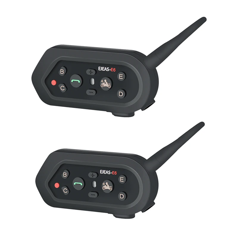 EJEAS BT zestaw słuchawkowy kask domofon bluetooth Multifunctio E6 interkom motocyklowy wodoodporny VOX dla 6 zawodników 1200M Communica EJEAS BT zestaw słuchawkowy kask domofon bluetooth Multifunctio E6 interkom motocyklowy wodoodporny VOX dla 6 zawodników 1200M Communica