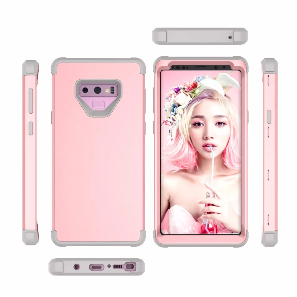 Для samsung Note 9 чехол Heavy Duty 3 дeвoчки мнoгoслoйнaя oдoгнyтый и гибридный полноразмерный защитный противоударный чехол для samsung Galaxy Note 9 прочный армированный чехол для телефона чехлы для телефона