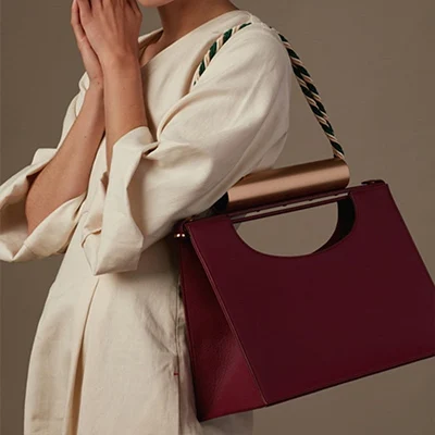 Модная женская сумка, большой объем, металлический браслет, сумка на плечо, высокое качество, роскошные сумки и кошелек, женская сумка - Цвет: wine red