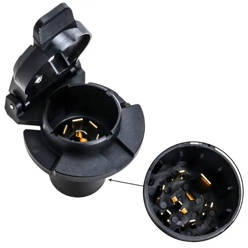 12 V 7Pin автомобиль-сторона трейлер разъем 7 Pin RV лезвие Стиль адаптер разъем
