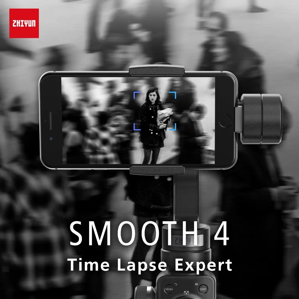 ЕС, Австралия, США, расположение) Zhiyun Smooth 4 3-осевой ручной шарнирный стабилизатор для камеры GoPro w для наушников с микрофоном для iPhone X, 8, 7 плюс 6 samsung S8+ S8 S7