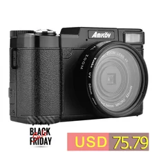 AMKOV CDR2 Digital Cameras professional Cameras HD Camcorders DSLR Cameras Wide Angle Telephoto Lens Camara Digital