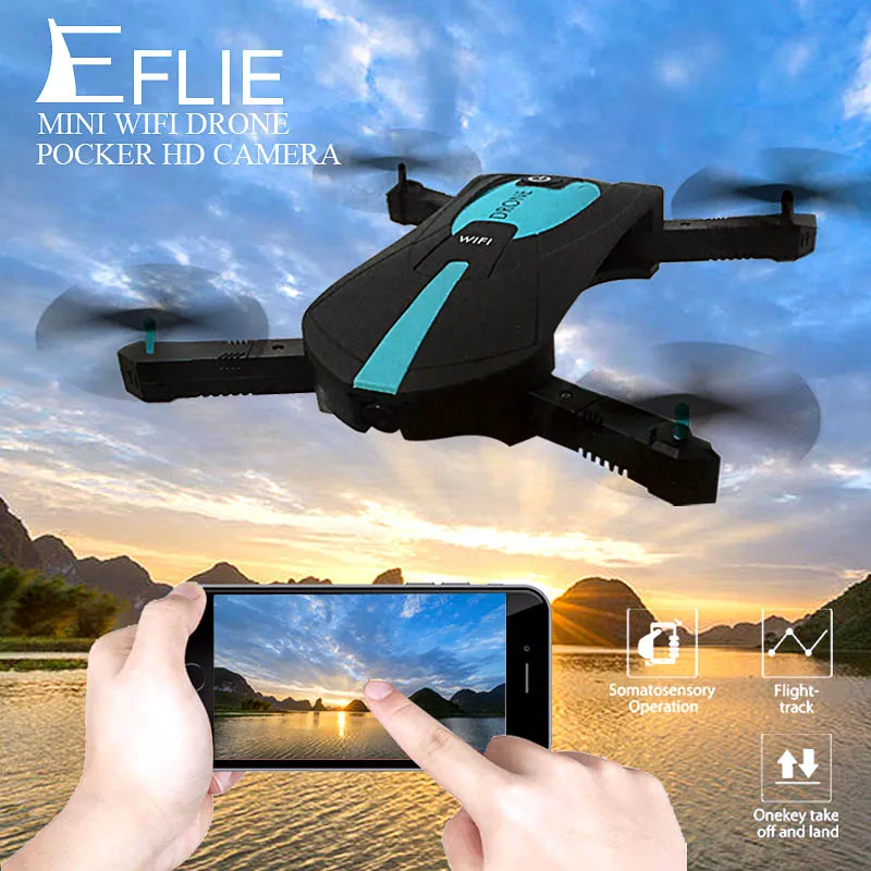 H37 jy018 Elfie Wi Fi FPV системы Quadcopter мини Дрон складной селфи RC Дроны с Камера HD