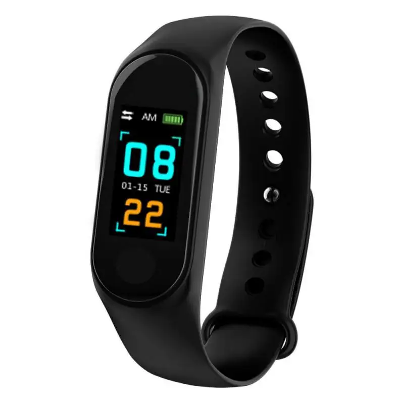 

Color LCD Screen M3 Smart Bracelet Band Heart Rate Monitor Blood Pressure Fitness Tracker Smart Sports Wristband PK mi band 3