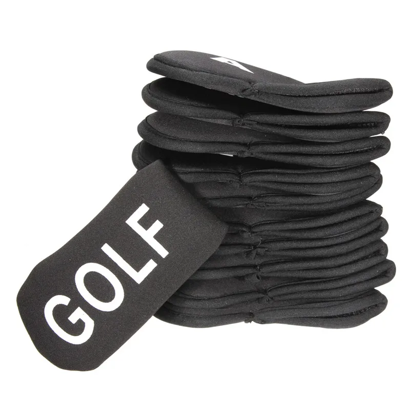 11 шт./компл. клюшка для гольфа железный наконечник чехол для головы защитный держатель нейлоновый черный аксессуары