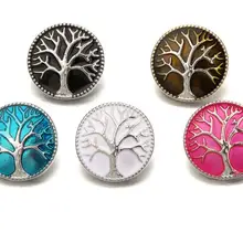 10 шт./лот Сменные дерево ювелирные украшения 18 мм Кнопка, защелка для браслет или ожерелье кулон