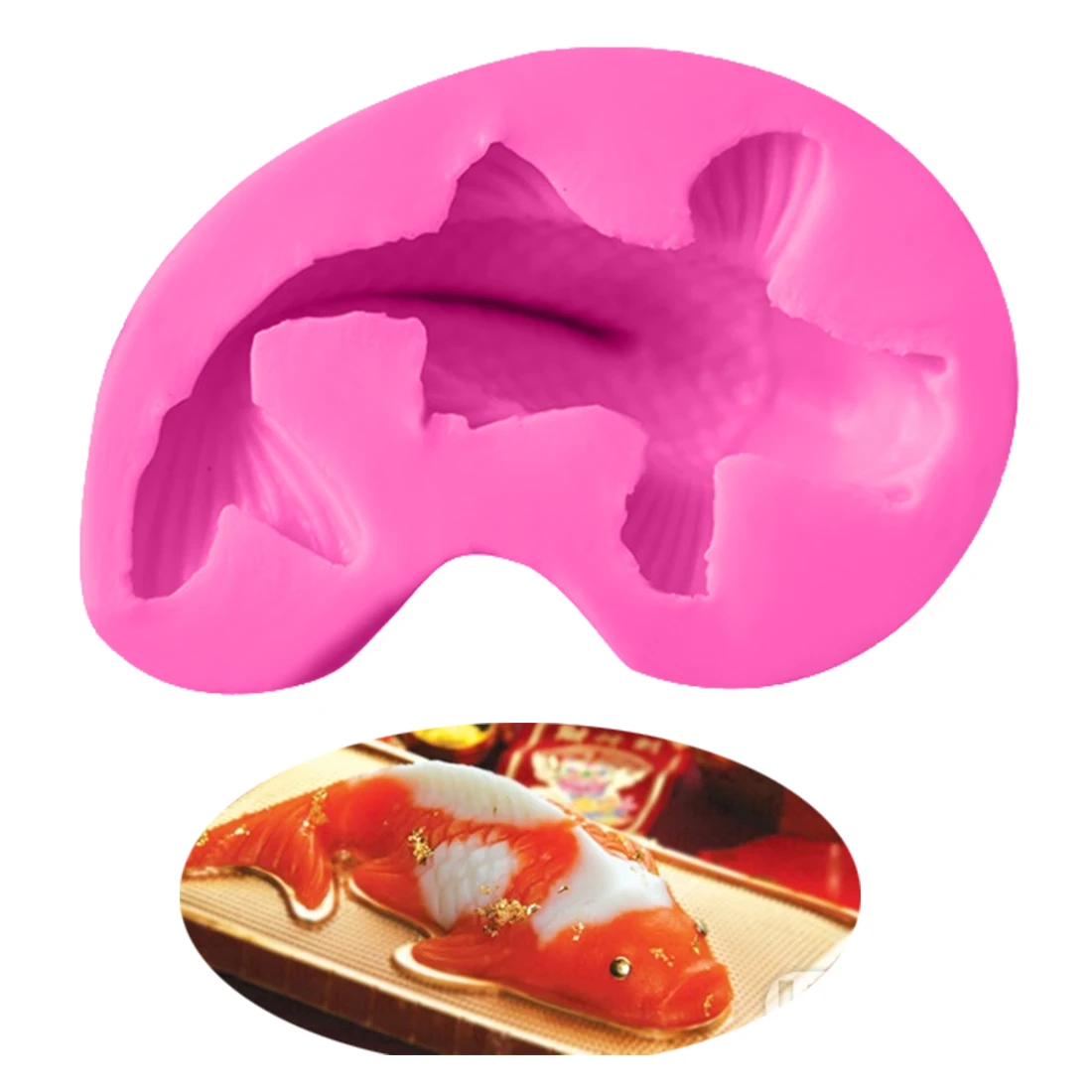 

1PC Kitchen Accessories Silicone 3D Marine Fish Shape Cake Molds Candy Mold Chocolate Soap Stencils Bakeware Cooking Tools