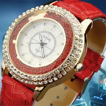 Reloj de cuarzo de Las Mujeres Señoras de Los Relojes de Moda Casual Populares de Cuero Gogoey Marca de Lujo Reloj de Oro relogios femininos reloj mujer