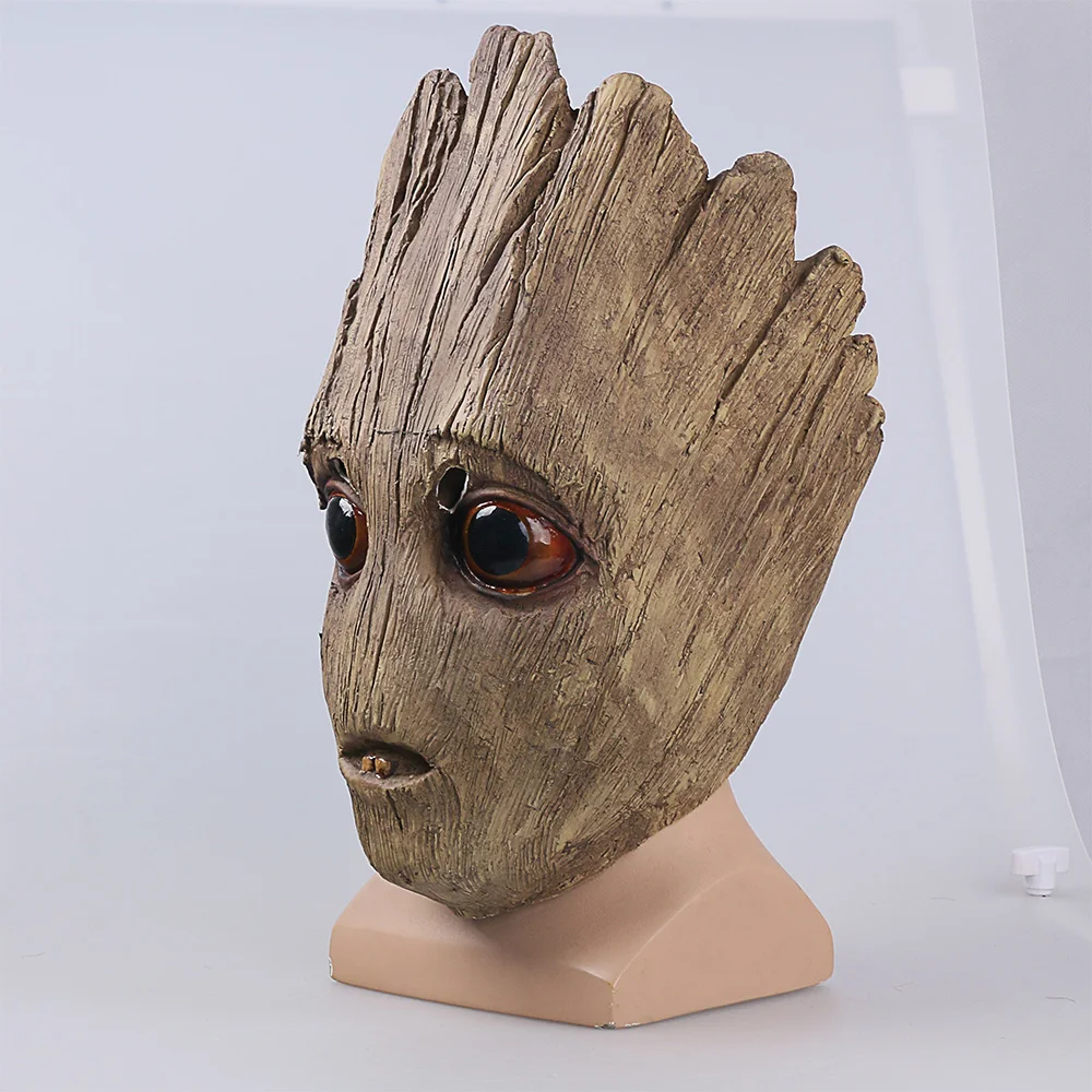 2017 Movie Guardians of the Galaxy 2 Cos Masks Cosplay Groot Mask Latex Helmet Halloween Party Prop (6)