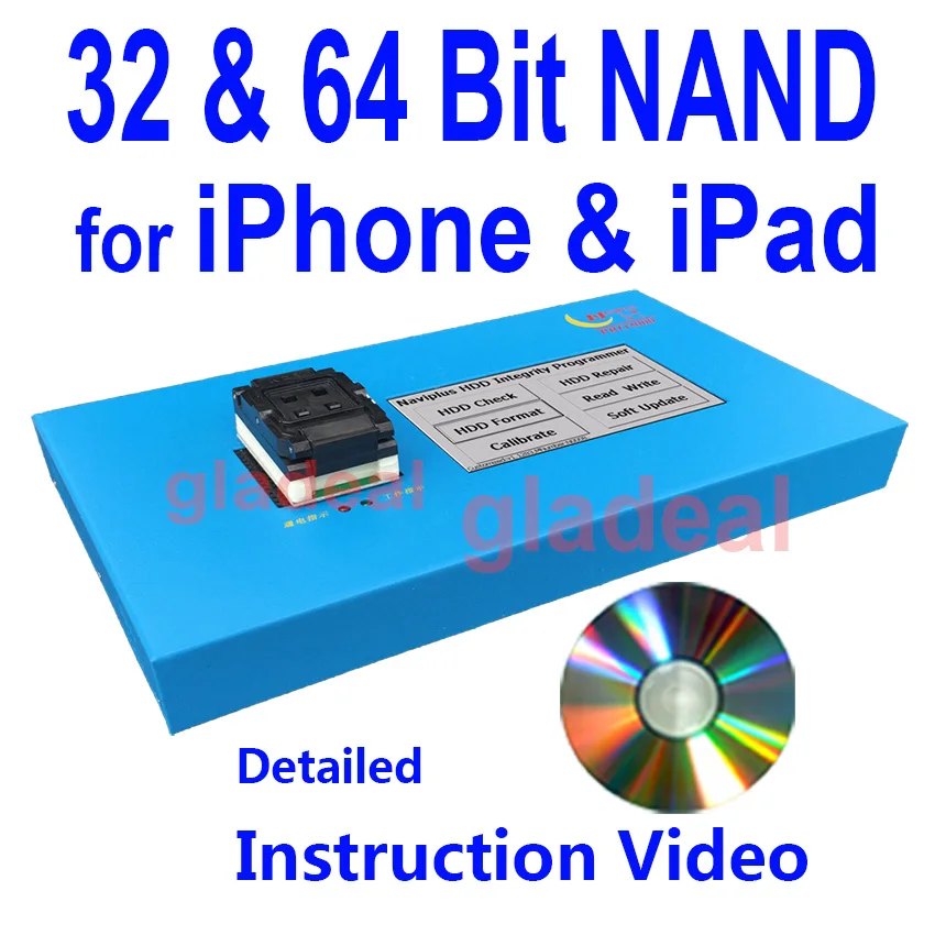 

32 64 Bit NAND Flash IC Chip Programmer Tool Fix Repair Motherboard HDD Chip Serial Number SN Model for iPad iPhone