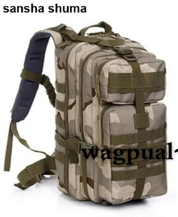 Открытый альпинистский рюкзак 1000D CS 3 P, Тактический штурмовой рюкзак, туристический рюкзак для верховой езды 35Л - Цвет: SAND camouflage