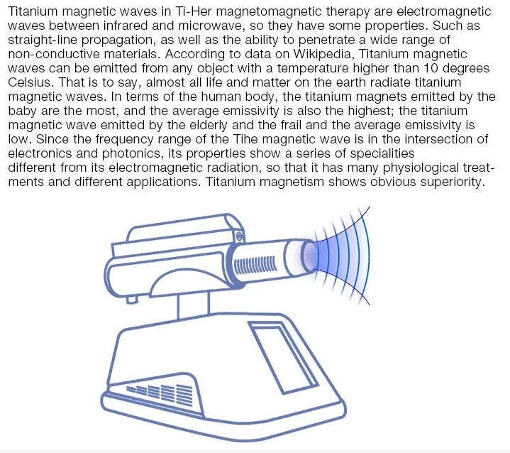 Титановый Герц тепловая магнитная волна техника Sub-health Улучшает безопасность здоровье клетки самолечение новая терапевтическая машина