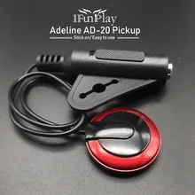 Аделина AD-20 гитара скрипка Виола виолончель Банджо укулеле мандолина контакт микро пикап с ремешком крючок в форме пуговицы пикап Гитара