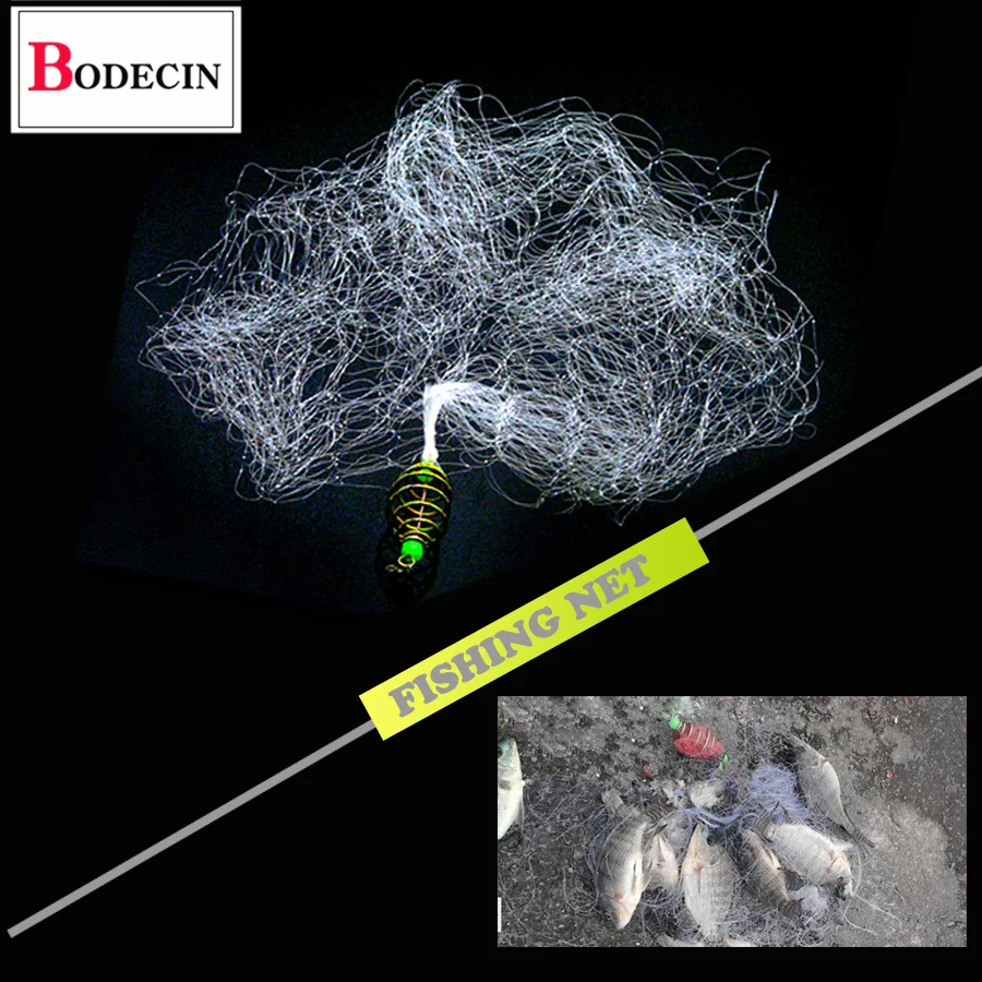 Copper Spring Shoal Fishing Net with Night Luminous Beads Ball Bearing Solid Ring Fishing Connector Freshwater Tool Tackle river (9)