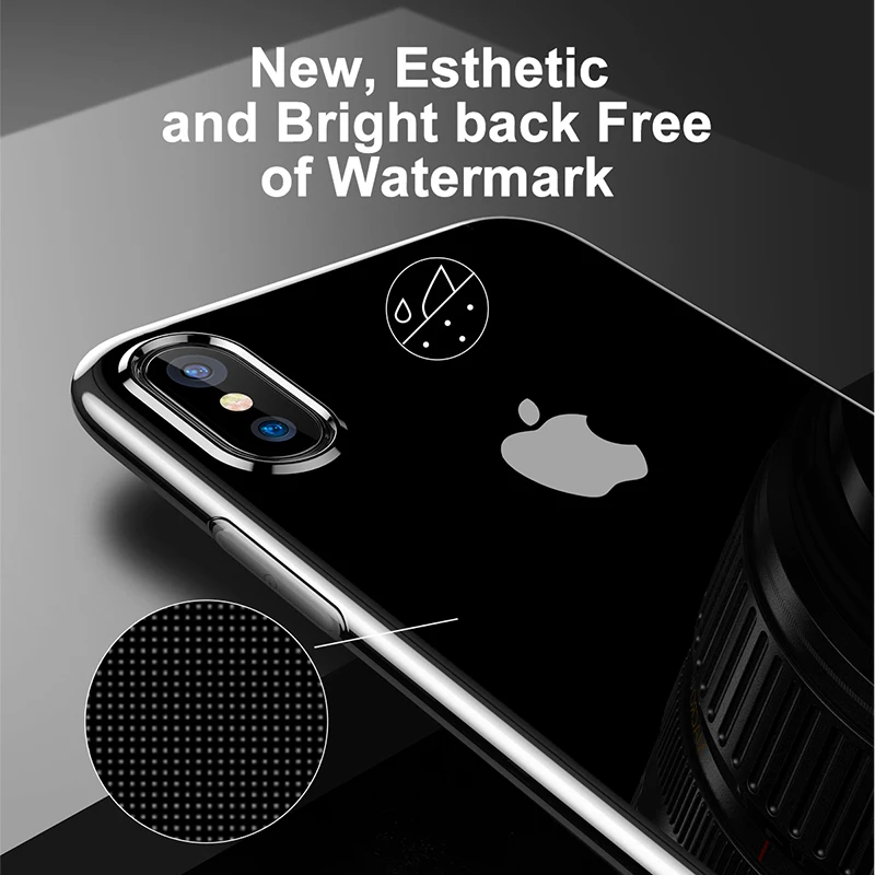 Baseus Transparent Case for iPhone X Dirt-resistant Anti-shock Ultra Thin Clear Soft TPU Silicone Back Cover For iPhone X Case