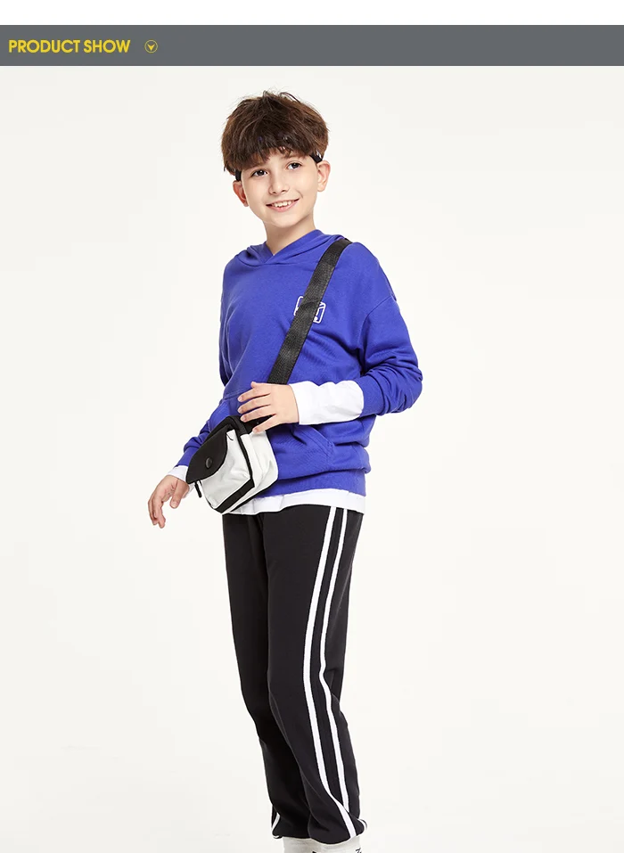 Balabala/детская одежда штаны для мальчиков осень г. Новые спортивные брюки для больших детей классические дикие