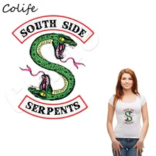 Наклейки-змеи для мужчин креативные модные железные термонаклейки моющиеся DIY A-Level Parches персональный аксессуар Аппликация
