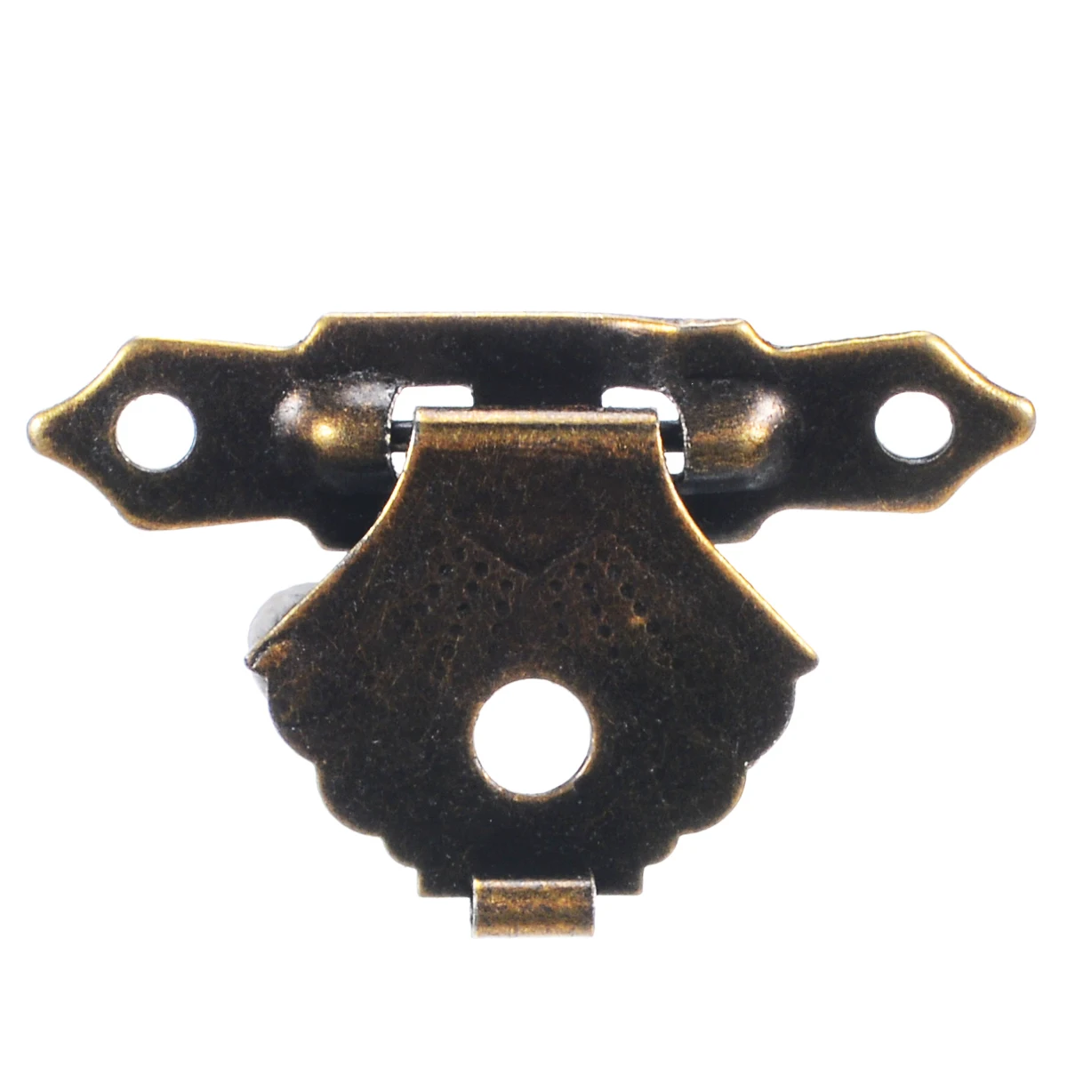Mayitr 12pcs Mini Antique Brass Hasps Wooden Case Gift Box Decorative Hasp Latch With Screw Hook Lock