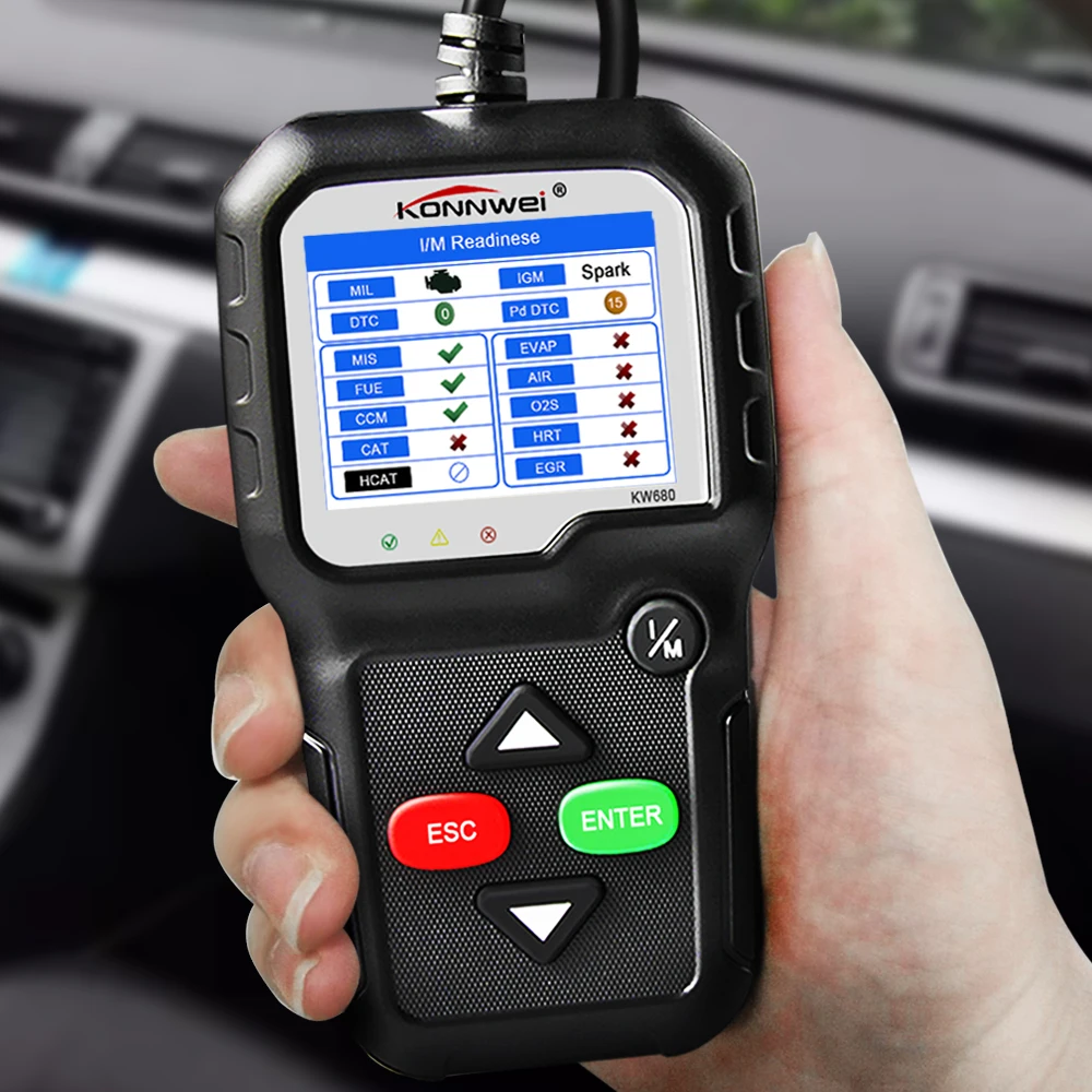 

OBD2 Scanner KW680 Full OBD2 Function OBD2 Auto scanner Multi-language KW680 OBD2 Automotive Scanner