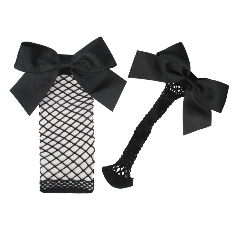 Г., модные милые женские короткие носки в сеточку в стиле Харадзюку, черные носки в сеточку новые пикантные женские носки в сеточку с бантиком