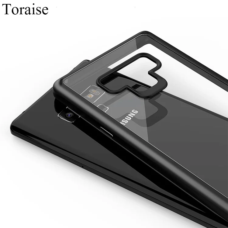 

Toraise For Samsung note 9 Case Silicone TPU Acrylic Transparent Case for Samsung Galaxy note 9 Back Cover for Galaxy Note9 capa
