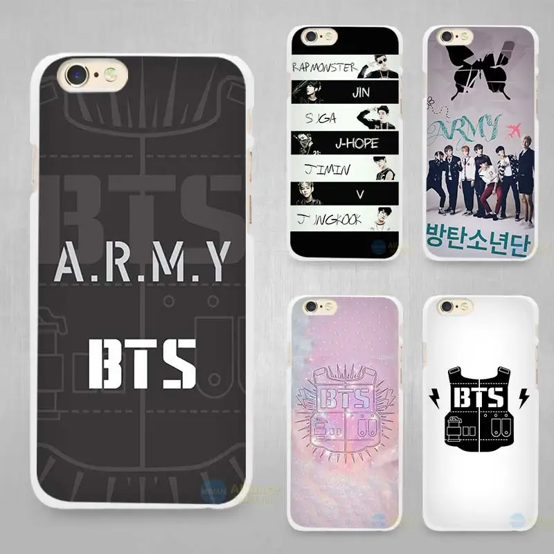 BTS Bangtan Boys music logo Hard White Cell Phone Case