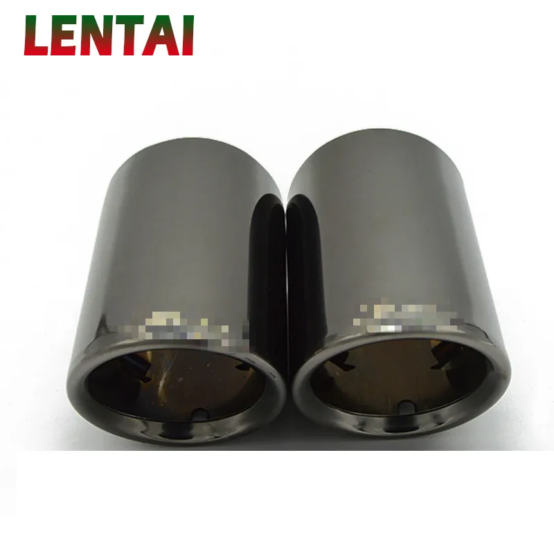 

OVERE For Audi A3 A5 Q5 Q7 Q3 A1 S line For Audi A4 B8 A6 C6 Accessories 2x Car Stainless steel Exhaust Tip Muffler Pipe Cover