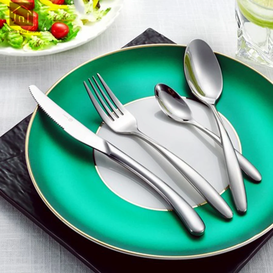 Cutlery Stainless Steel Dinnerware Luxury Flatware Faqueiros Inox