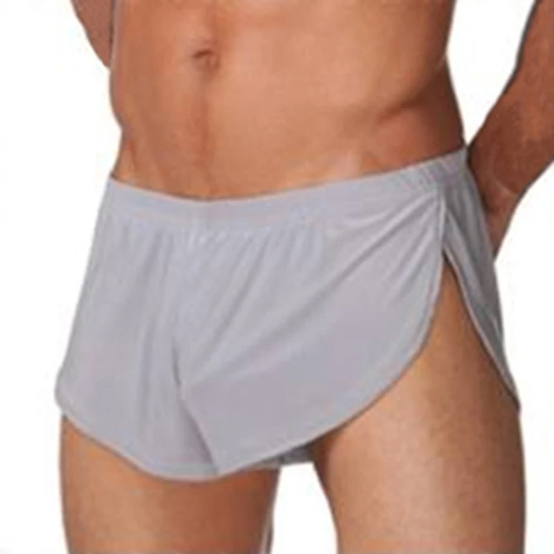 Сексуальные мужские шорты для бега, спортивная одежда с низкой талией, мужское сексуальное нижнее белье для фитнеса, для спортзала, короткие штаны, спортивные штаны, дышащие штаны для бега
